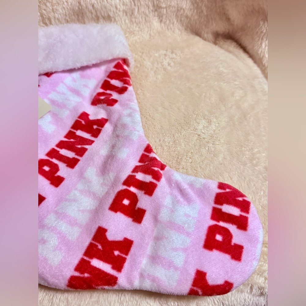 Victoria's Secret Pink and Red Stocking - Picture 4 of 4